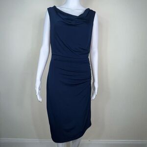 Sam Edelman Ruched Side Cowl Neck Sleeveless Dress